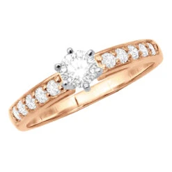 14K White Gold Round Diamond Engagement Ring 1.25 Carats 12 14K White Gold Round Diamond Engagement Ring 1.25 Carats -Its Hot Jewelry Shop 1 25 carat round diamond engagement ring 14k white yellow or rose gold rose