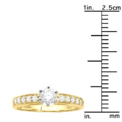 14K White Gold Round Diamond Engagement Ring 1.25 Carats 17 14K White Gold Round Diamond Engagement Ring 1.25 Carats -Its Hot Jewelry Shop 1 25 carat round diamond engagement ring 14k white yellow or rose gold ruler yellow