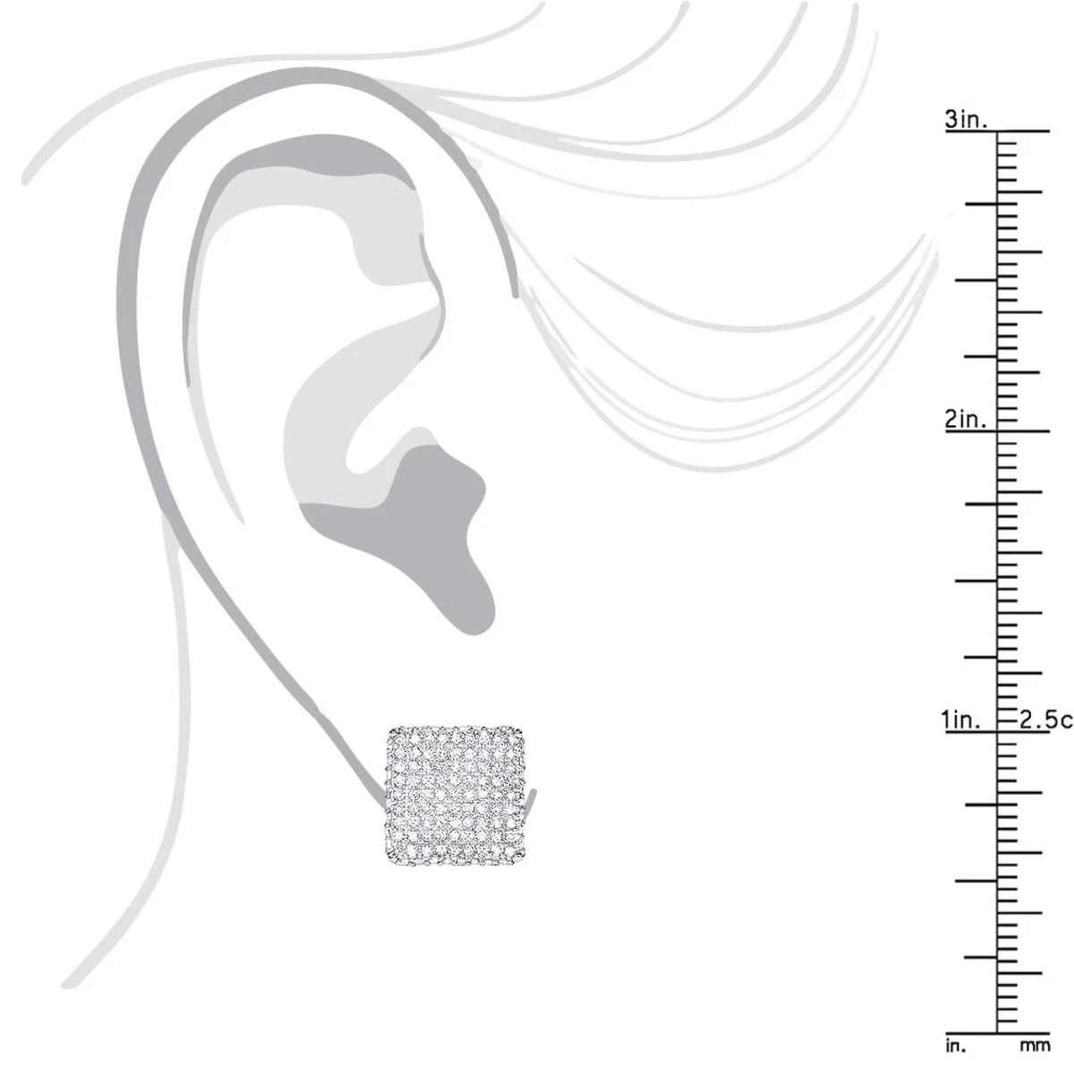 1 Carat Diamond Earrings 14K White Gold Studs 7 1 Carat Diamond Earrings 14K White Gold Studs - Image 5