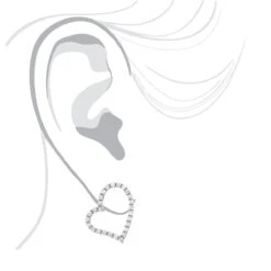 1 Carat Diamond Heart Hoop Earrings 14K White Gold 3/4 Inch Ladies Hoops 10 1 Carat Diamond Heart Hoop Earrings 14K White Gold 3/4 Inch Ladies Hoops -Its Hot Jewelry Shop 1 carat diamond heart hoop earrings 14k gold 12 inch 100665 body white