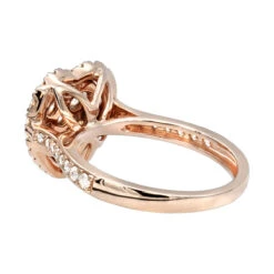 1 Carat Diamond Ring For Women Heart Design 14K Yellow Gold -Its Hot Jewelry Shop 1 carat diamond ring for women heart design 14k yellow rose white gold backro