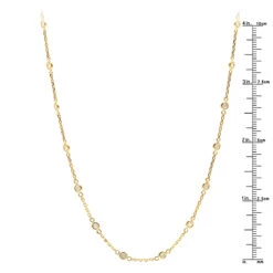1 Carat Diamonds By The Yard Necklace 14K Yellow Gold -Its Hot Jewelry Shop 1 carat diamonds by the yard necklace in 14k white rose yellow gold rulerye