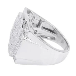 1 Carat Men's Diamond Ring 10K Yellow Gold -Its Hot Jewelry Shop 1 carat mens diamond ring 10k gold p 45564 backwh