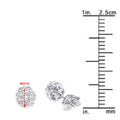 1 Cluster Diamond Earring 0.20ct 14K White Gold Single Earring Men's -Its Hot Jewelry Shop 1 cluster diamond earring 020ct 14k gold single earring mens p 49533 rulerwh