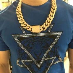 Solid 14K Yellow Gold Diamond Cuban Link Chain 1 Kilo -Its Hot Jewelry Shop 1 kilo full inch solid cuban link 14k gold mens diamond chain 60 carats bodye