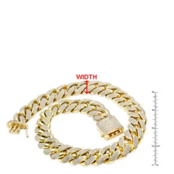 Solid 14K Yellow Gold Diamond Cuban Link Chain 1 Kilo -Its Hot Jewelry Shop 1 kilo full inch solid cuban link 14k gold mens diamond chain 60 carats rulerye 1