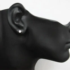 1 Single Round Diamond Stud Earring 0.25ct 14K White Gold -Its Hot Jewelry Shop 1 single round diamond stud earring 025ct 14k gold p 50011bod