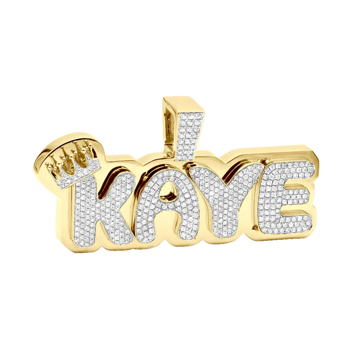 10K Rose Gold 2.5 Carat Diamond Name Plate Pendant For Men And Women 4 10K Rose Gold 2.5 Carat Diamond Name Plate Pendant For Men And Women - Image 2