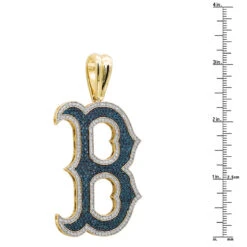 10K Yellow Gold 5 Carat Blue & White Diamond Initial Alphabet Letter Pendant For Men -Its Hot Jewelry Shop 10k gold 5 carat blue white diamond initial alphabet letter pendant for men 018006 rulerye