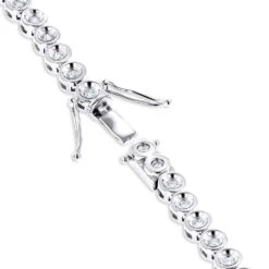10K White Gold Bezel Set Round Diamond Tennis Bracelet 1.65ct By Luxurman 9 10K White Gold Bezel Set Round Diamond Tennis Bracelet 1.65ct By Luxurman -Its Hot Jewelry Shop 10k gold bezel set round diamond tennis bracelet 165ct by luxurman backwh