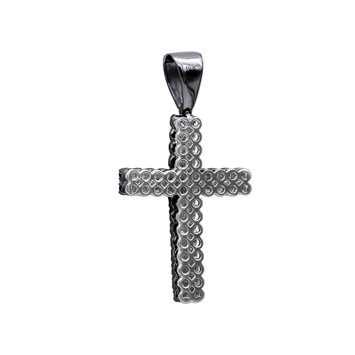 10K Yellow Gold Black Diamond Cross Pendant For Men 1.5ct By Luxurman 9 10K Yellow Gold Black Diamond Cross Pendant For Men 1.5ct By Luxurman - Image 7