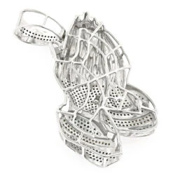 10K White Gold Color Diamond Praying Hands Pendant 2.75ct -Its Hot Jewelry Shop 10k gold color diamond praying hands pendant 275ct p 6016 backwh