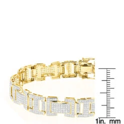 10K White Gold Men's Diamond Bracelet 3.22ct -Its Hot Jewelry Shop 10k gold diamond bracelet 322ct p 43460 rulerye