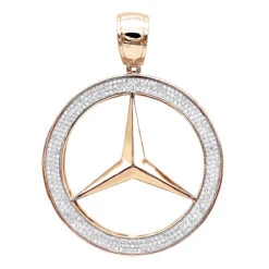 10K White Gold Diamond Mercedes-Benz Pendant For Men 1 Carat 10 10K White Gold Diamond Mercedes-Benz Pendant For Men 1 Carat -Its Hot Jewelry Shop 10k gold diamond mercedes benz pendant for men 1 carat ro