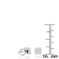 10K White Gold Diamond Stud Earrings 0.33ct -Its Hot Jewelry Shop 10k gold diamond stud earrings 038ct p 41804 rulerwh