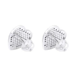10K White Gold Heart Shaped Diamond Stud Earrings 0.63ct 13 10K White Gold Heart Shaped Diamond Stud Earrings 0.63ct -Its Hot Jewelry Shop 10k gold heart shaped diamond stud earrings 063ct p 6179 backwh
