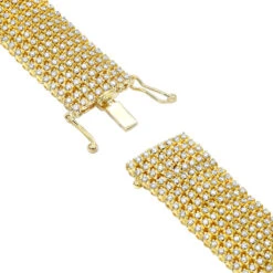 Hip Hip 10K Yellow Gold 8-Row Tennis Diamond Bracelet For Men 10 Carats 14 Hip Hip 10K Yellow Gold 8-Row Tennis Diamond Bracelet For Men 10 Carats -Its Hot Jewelry Shop 10k gold mens 8 row diamond bracelet 825ct p 6025 backye