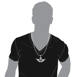 10K White Gold Men's Diamond Ankh Pendant Cross With Wings 3.33ct By Luxurman -Its Hot Jewelry Shop 10k gold mens diamond ankh pendant cross with wings 333ct by luxurman bodwh