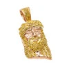 10K Rose Gold Micro Jesus Piece Yellow Diamond Face Pendant 0.5ct By Luxurman -Its Hot Jewelry Shop 10k gold micro jesus piece yellow diamond face pendant 04ct by luxurman ro