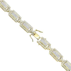 10K Yellow Gold Pave Diamond Bracelet For Men 2.75ct By Luxurman 11 10K Yellow Gold Pave Diamond Bracelet For Men 2.75ct By Luxurman -Its Hot Jewelry Shop 10k gold pave diamond bracelet for men 275ct by luxurman backye