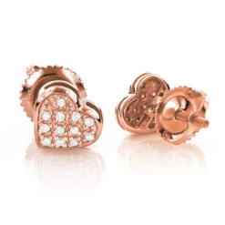 10K White Gold Pave Round Diamond Small Heart Earrings 0.1ct 10 10K White Gold Pave Round Diamond Small Heart Earrings 0.1ct -Its Hot Jewelry Shop 10k gold pave round diamond small heart earrings 012ct p 6164 ro