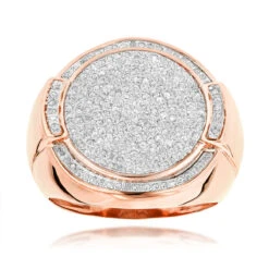 10K Yellow Gold Pave Round Diamonds Ring For Men 0.7ct 9 10K Yellow Gold Pave Round Diamonds Ring For Men 0.7ct -Its Hot Jewelry Shop 10k gold pave round diamonds ring for men 074ct ro