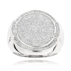 Its Hot Jewelry Shop 16 Its Hot Jewelry Shop -Its Hot Jewelry Shop 10k gold pave round diamonds ring for men 074ct wh