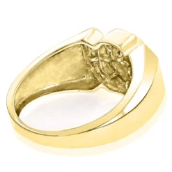 10K White Gold Round And Baguette Diamond Men's Ring 0.95ct -Its Hot Jewelry Shop 10k gold round and baguette diamond mens ring 095ct p 50048 backye