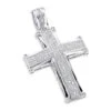 10K White Gold Round Diamond Cross Pendant 1ct -Its Hot Jewelry Shop 10k gold round diamond cross pendant 100ct p 22435