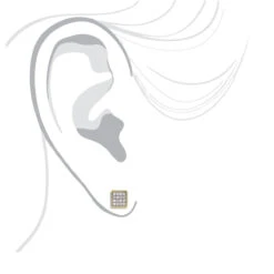 10K White Gold Square Pave Diamond Stud Earrings 0.19ct 9 10K White Gold Square Pave Diamond Stud Earrings 0.19ct -Its Hot Jewelry Shop 10k gold square pave diamond stud earrings 019ct p 5933bod