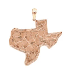 10K White Gold Texas State Map Blue Diamond Pendant 4.95ct -Its Hot Jewelry Shop 10k gold texas state map blue diamond pendant 495ct backro