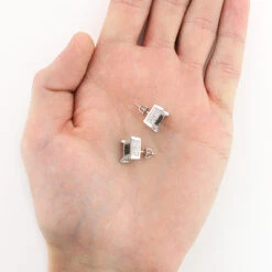 10K White Gold White Black Diamond Earrings 1.21ct 7 10K White Gold White Black Diamond Earrings 1.21ct -Its Hot Jewelry Shop 10k gold white black diamond earrings 121ct 3 1