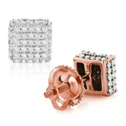 10K Yellow Gold Pave Diamond Stud Earrings 0.5ct -Its Hot Jewelry Shop 10k pave diamond stud earrings 053ct p 41805 ro