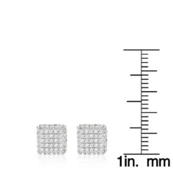 10K Yellow Gold Pave Diamond Stud Earrings 0.5ct -Its Hot Jewelry Shop 10k pave diamond stud earrings 053ct p 41805 rulerye