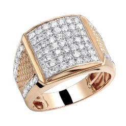 Solid 10K Yellow Gold Men's Diamond Ring By LUXURMAN 2.25 Carats 10 Solid 10K Yellow Gold Men's Diamond Ring By LUXURMAN 2.25 Carats -Its Hot Jewelry Shop 10k solid gold mens diamond rind by luxurman 225 carats ro