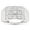 10K White Gold Men's Diamond Ring 0.34ct -Its Hot Jewelry Shop 10k white gold mens diamond ring 034ct p 41432 wh