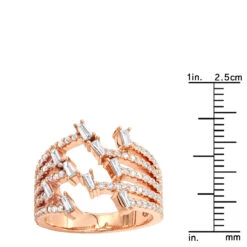 1.1 Carat Designer Diamond Right Hand Ring For Women By Luxurman 14K Rose Gold -Its Hot Jewelry Shop 11 carat designer diamond right hand ring for women by luxurman 14k gold rulerro