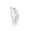 Single 14K White Gold Baguette Diamond Hoop Earring For Men 0.25ct -Its Hot Jewelry Shop 14 k gold baguette diamond hoop earring 025ct 1