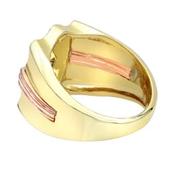 14 Karat 14K Yellow Gold Diamond Men's Eagle Ring .10ct -Its Hot Jewelry Shop 14 karat yellow rose gold diamond mens eagle ring 10ct p 6239 backye