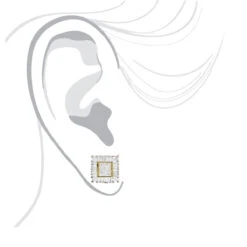 14K Yellow Gold Baguette Princess & Round Diamond Earrings 1.01ct -Its Hot Jewelry Shop 14k baguette princess round diamond earrings 101ct p 88 bodye