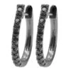 14K Gold Black Diamond Hoop Huggie Earrings 0.2ct 13mm Long -Its Hot Jewelry Shop 14k black diamond hoop huggie earrings 016ct p 35680 black 20220809
