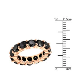14K Black Plated Gold 5ct Black Diamond Eternity Ring 29 14K Black Plated Gold 5ct Black Diamond Eternity Ring -Its Hot Jewelry Shop 14k black gold bands 5ct black diamond eternity ring ruler rose 20220410
