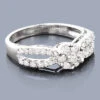 14K White Gold Cluster Diamond Engagement Ring 0.68ct -Its Hot Jewelry Shop 14k cluster diamond engagement ring 068ct p 40452