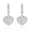 14K White Gold Dangle Diamond Heart Earrings 1 Ct -Its Hot Jewelry Shop 14k dangle diamond heart earrings 135ct p 22380 wh