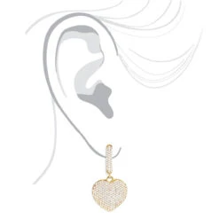 14K Yellow Gold Dangle Diamond Heart Earrings For Women 1.5ct 11 14K Yellow Gold Dangle Diamond Heart Earrings For Women 1.5ct -Its Hot Jewelry Shop 14k dangle diamond heart earrings 195ct p 22378 bodye