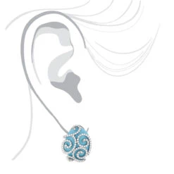 14K White Gold Designer Diamond And Turquoise Earrings 1.10ct 7 14K White Gold Designer Diamond And Turquoise Earrings 1.10ct -Its Hot Jewelry Shop 14k designer diamond and turquoise earrings 110ct p 15bod