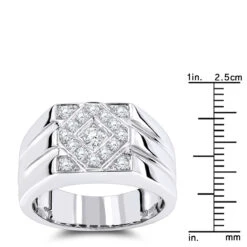 14K White Gold Designer Diamond Ring 0.65ct -Its Hot Jewelry Shop 14k designer diamond ring 065ct p 40410 rulerwh