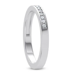 Thin 14K White Gold Designer Diamond Wedding Band 0.20ct -Its Hot Jewelry Shop 14k designer diamond wedding band 020ct p 35089 back white 20220420 20220426
