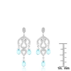 14K White Gold Diamond Chandelier Earrings Blue Topaz 0.37ct 13 14K White Gold Diamond Chandelier Earrings Blue Topaz 0.37ct -Its Hot Jewelry Shop 14k diamond chandelier earrings blue topaz 037ct p 22416 rulerwh
