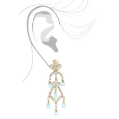 14K Yellow Gold Diamond Chandelier Earrings Blue Topaz 0.55ct -Its Hot Jewelry Shop 14k diamond chandelier earrings blue topaz 055ct p 22335 bodye
